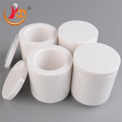 Industrial Ceramic Zirconia Crucibles Grinding Round Wear Resistance