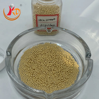 Yellow Ceria Zirconia Beads Ceramic Grinding Media Balls Factory Sale Ball Mill Media