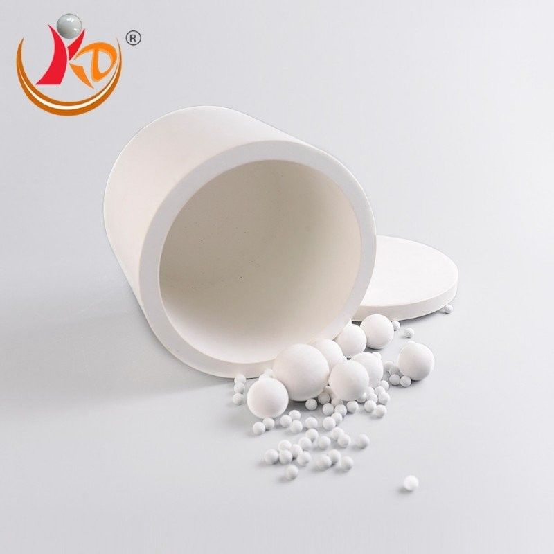 500ml 95% Alumina Ceramic Jar For Vibration Grinding Mills 3.8g/Cm3 Density