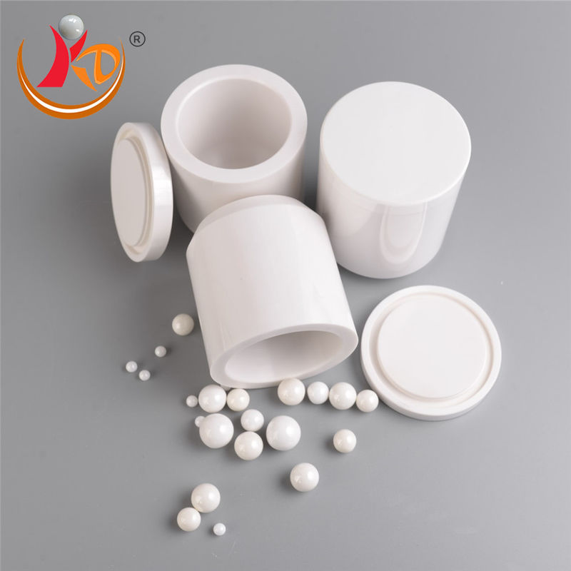 Ceramic Zirconia Ball Mill Jar với bề mặt mịn mượt để nghiền bột kim loại trong máy xay quả bóng hành tinh