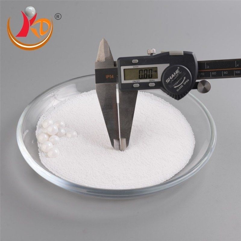                  Good Polishing Smooth White Cubic Zirconia Beads Ceramic Grinding Beads Yttrium Stabilized Zirconia Ceramic Ball             