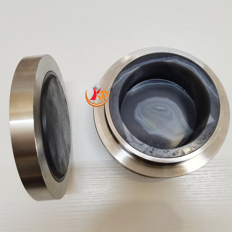 50mL Capacity Abrasion Resistant Agate Milling Bowls with Free Contamination for Fritsch Ball Mill