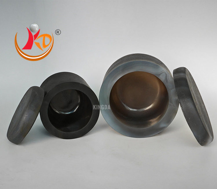 Agate Grinding Bowl with Lid and Seal Ring Comfort mill Jars for pulverisette 6