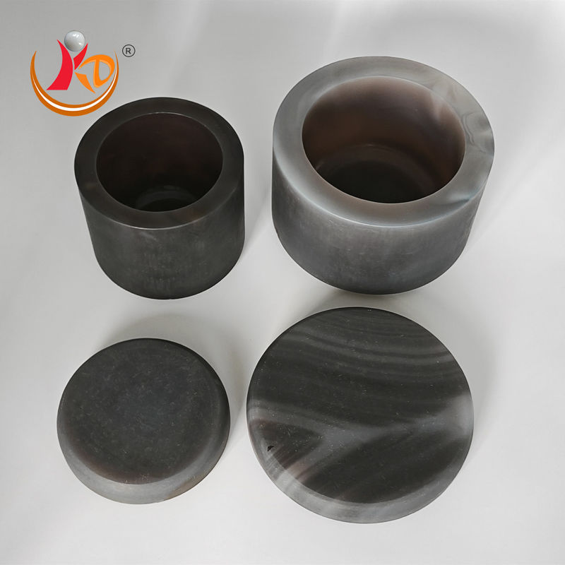 Agate Grinding Bowl with Lid and Seal Ring Comfort mill Jars for pulverisette 6