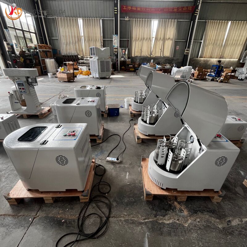 0.4L Capacity Laboratory Planetary Ball Mill with 4 Grinding jars for 0.1um Granularity Nano Powder Grinding