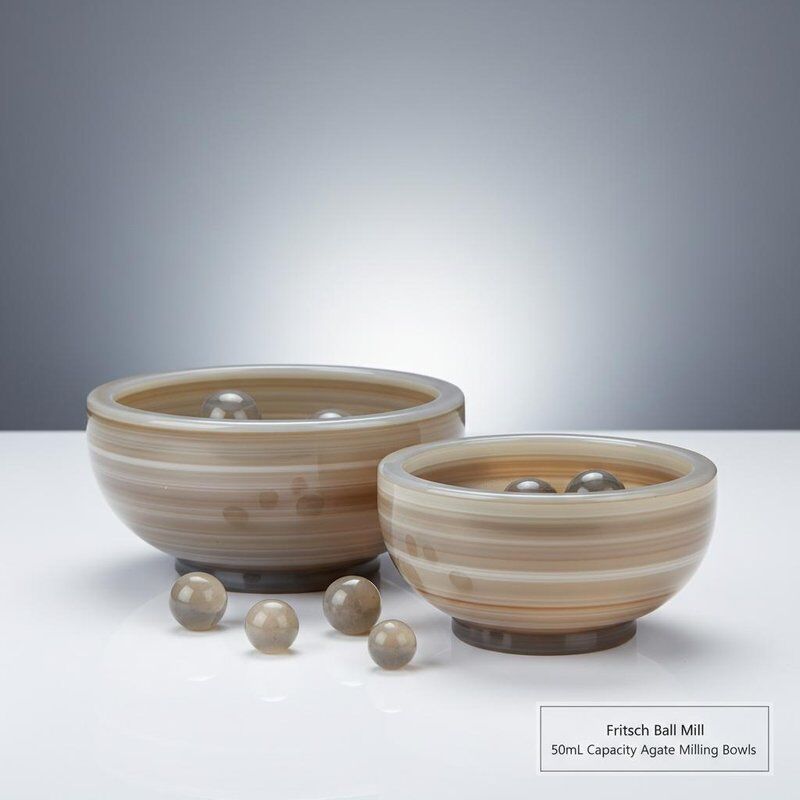 50mL Capacity Abrasion Resistant Agate Milling Bowls with Free Contamination for Fritsch Ball Mill