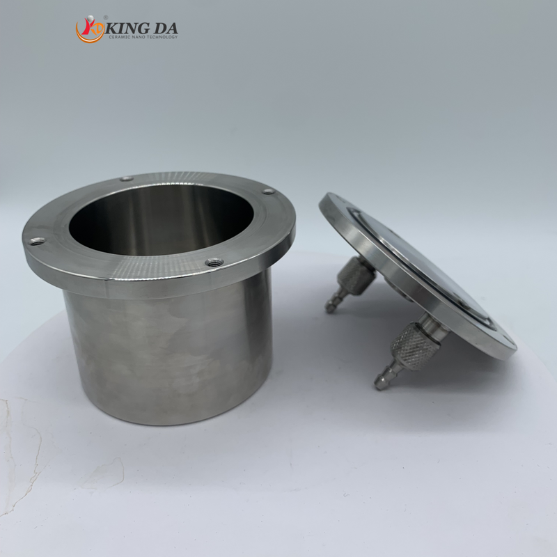 Stainless Steel Vacuum Grinding Jar with SS304/SS316 Material and Airtight Sealing for Laboratory Ball Mill
