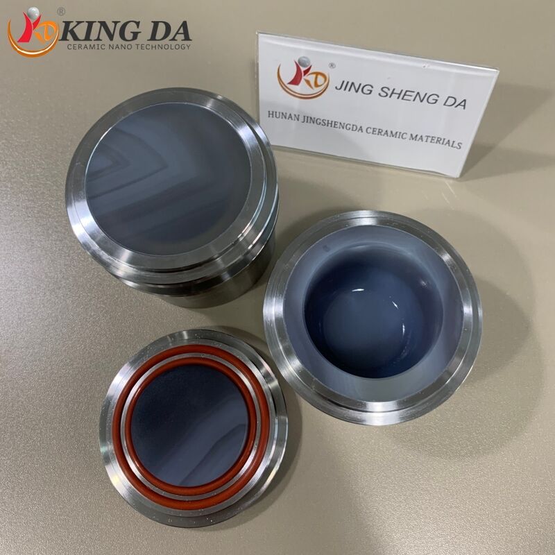 Lab Grinding Jar 125ml-Natural Agate Stainless Steel Jacket Ceramic Parts Compatible Retsch PM Series for Industrial Ceramic