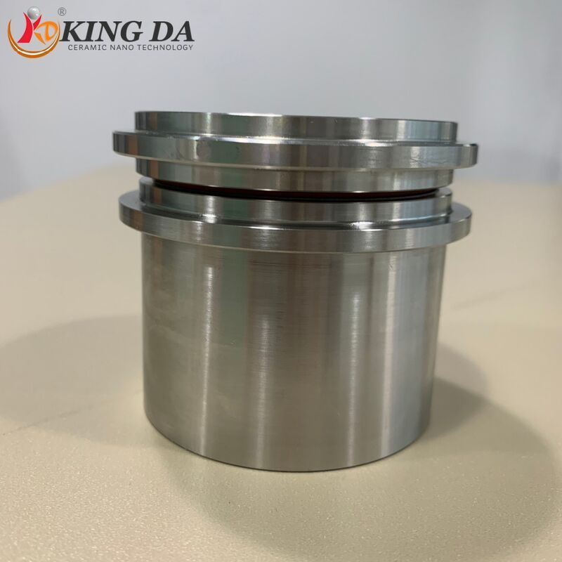 Lab Grinding Jar 125ml-Natural Agate Stainless Steel Jacket Ceramic Parts Compatible Retsch PM Series for Industrial Ceramic