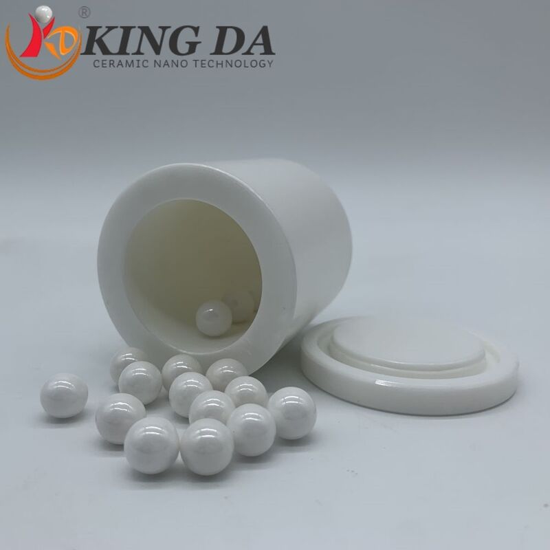 95% Zirconia Ceramic Ball Mill Jar 50ml-3L High Temp Resistant Including Lid for Planetary Mill Grinding