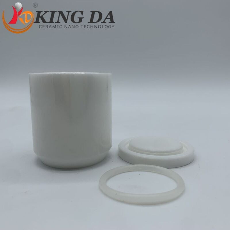 95% Zirconia Ceramic Ball Mill Jar 50ml-3L High Temp Resistant Including Lid for Planetary Mill Grinding