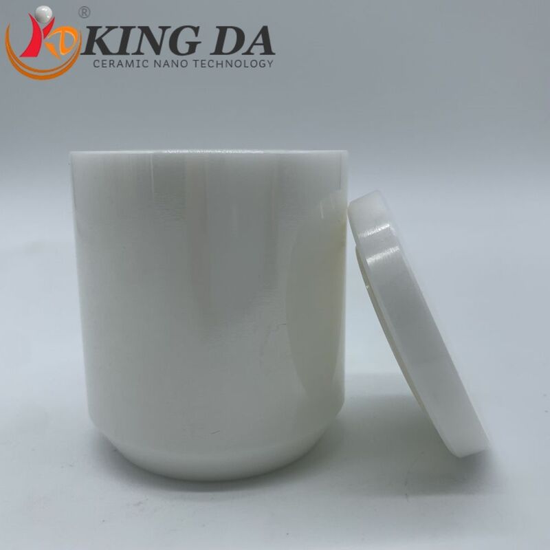 95% Zirconia Ceramic Ball Mill Jar 50ml-3L High Temp Resistant Including Lid for Planetary Mill Grinding
