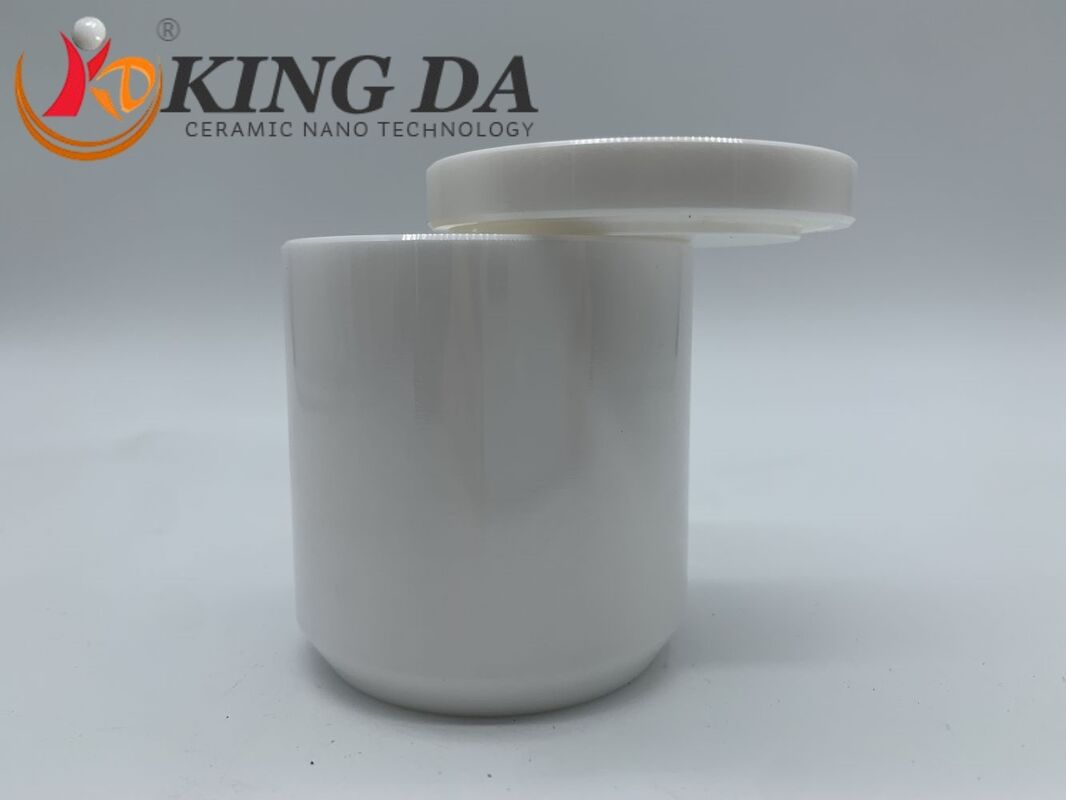 95% Zirconia Ceramic Ball Mill Jar 50ml-3L High Temp Resistant Including Lid for Planetary Mill Grinding
