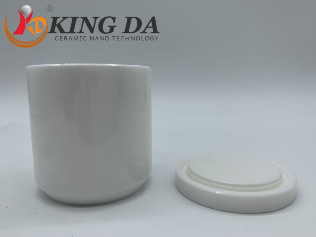 95% Zirconia Ceramic Ball Mill Jar 50ml-3L High Temp Resistant Including Lid for Planetary Mill Grinding