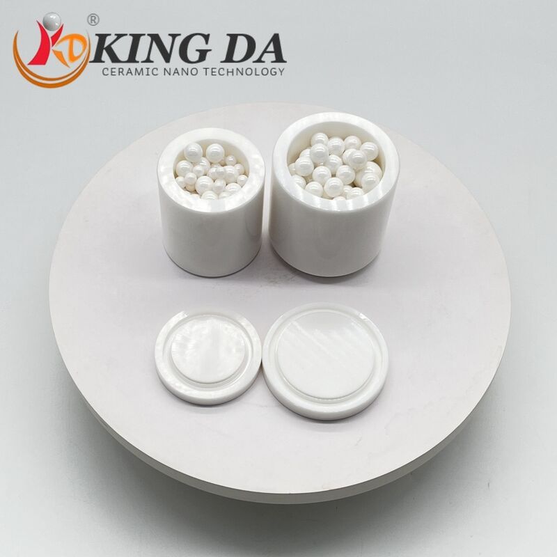 95% Zirconia Ceramic Ball Mill Jar 50ml-3L High Temp Resistant Including Lid for Planetary Mill Grinding