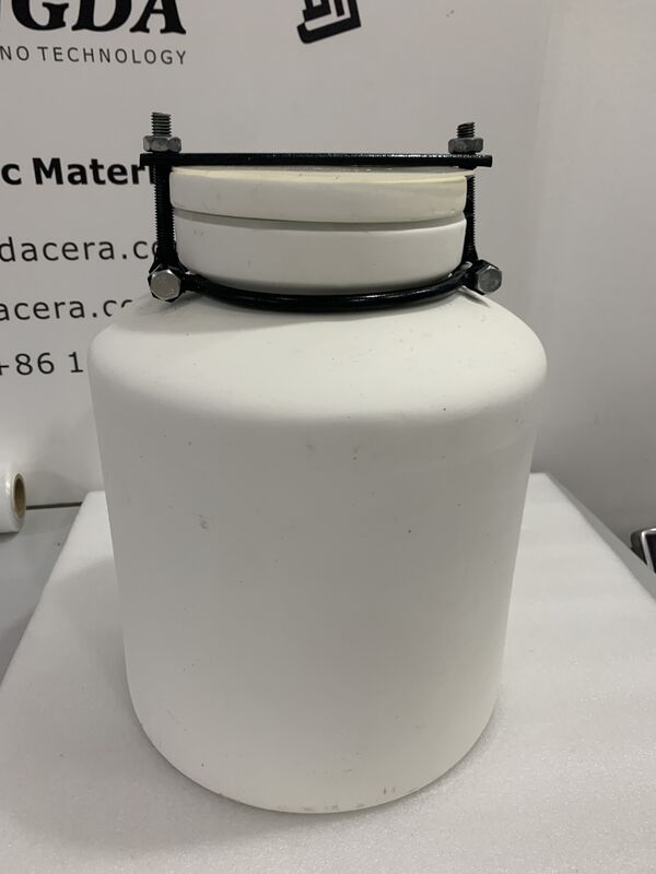 Large Capacity Alumina Roller Mill Jar 10L 99% Al2O3 Ceramic Milling Pot for Industrial Jar Mill Grinding