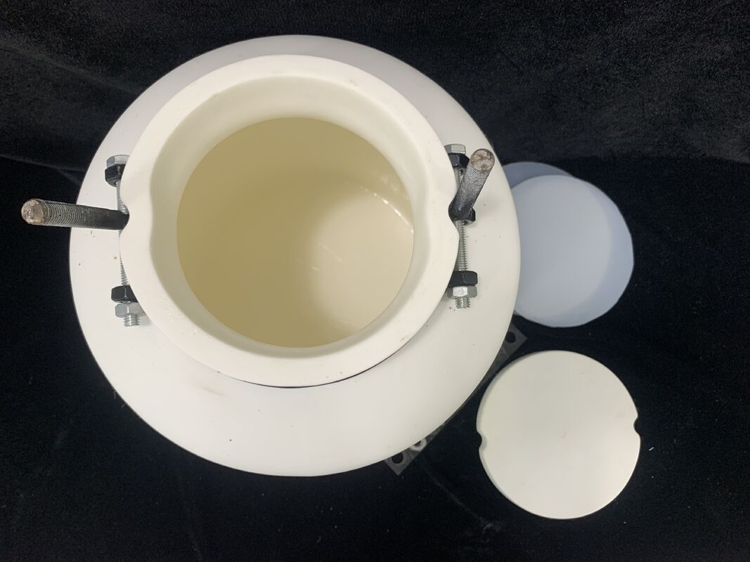 Large Capacity Alumina Roller Mill Jar 10L 99% Al2O3 Ceramic Milling Pot for Industrial Jar Mill Grinding