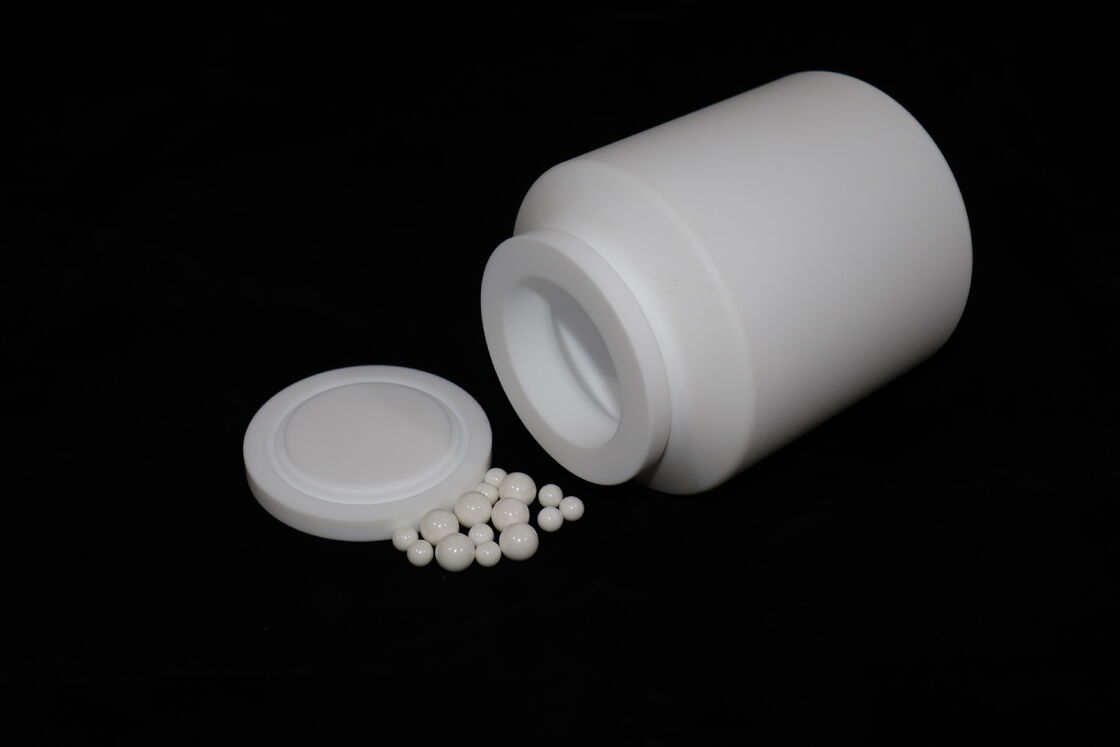 PTFE Roller Mill Jar Chemical Resistant Laboratory Rolling Ball Mill Grinding Pot for Acid Alkali Corrosive Materials