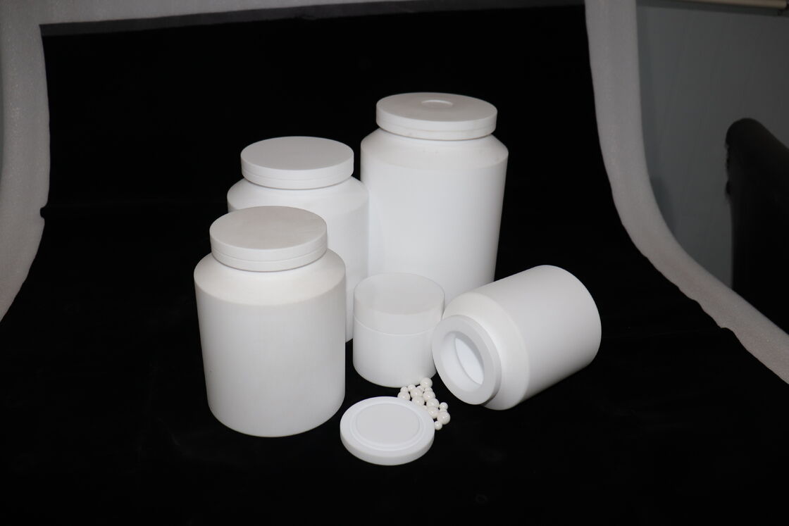 PTFE Roller Mill Jar Chemical Resistant Laboratory Rolling Ball Mill Grinding Pot for Acid Alkali Corrosive Materials