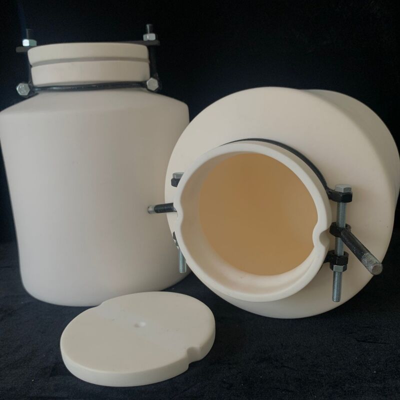 Rolling Jar Mill Alumina Ceramic Jar 1L 3L 5L 10L for Horizontal Grinding