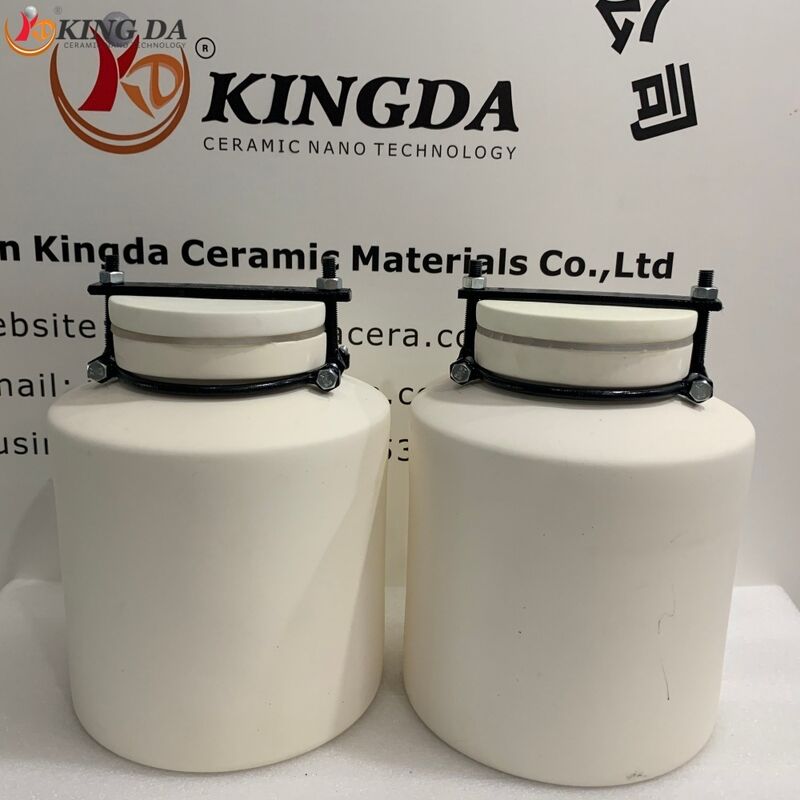 Rolling Jar Mill Alumina Ceramic Jar 1L 3L 5L 10L for Horizontal Grinding