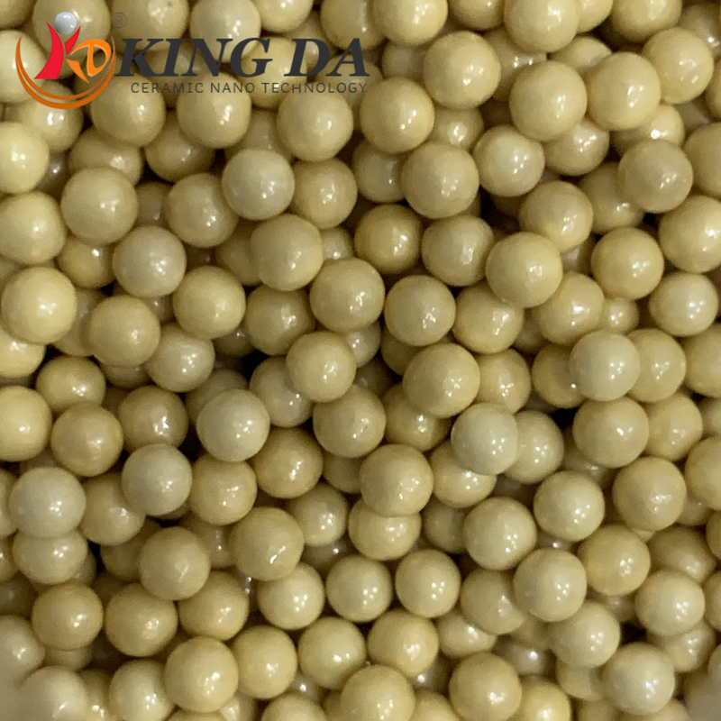 Yellow Ceria Stabilized Zirconia Beads 0.3-3.5mm High Wear Resistant Grinding Media