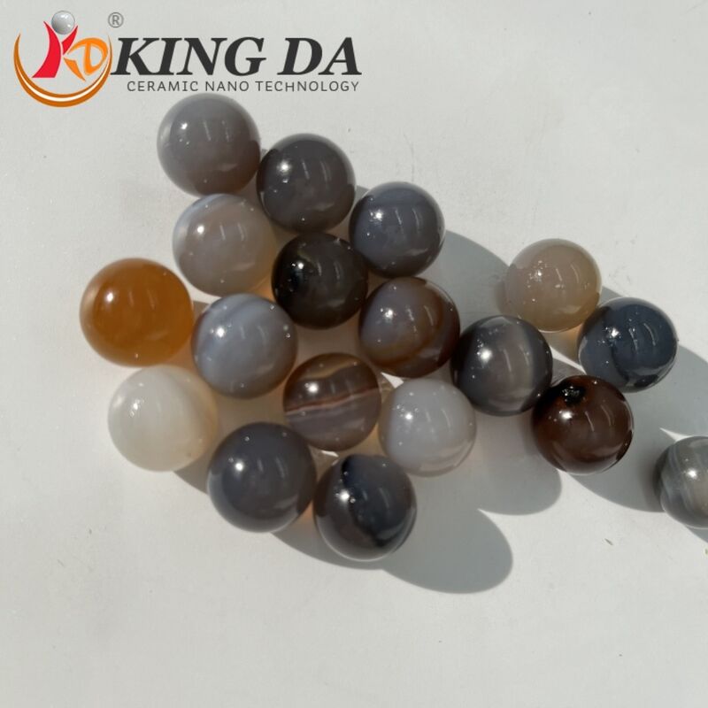 Ceramic Grinding Media Agate Balls 1-25mm Polished Sphere for Ball Mill Jar