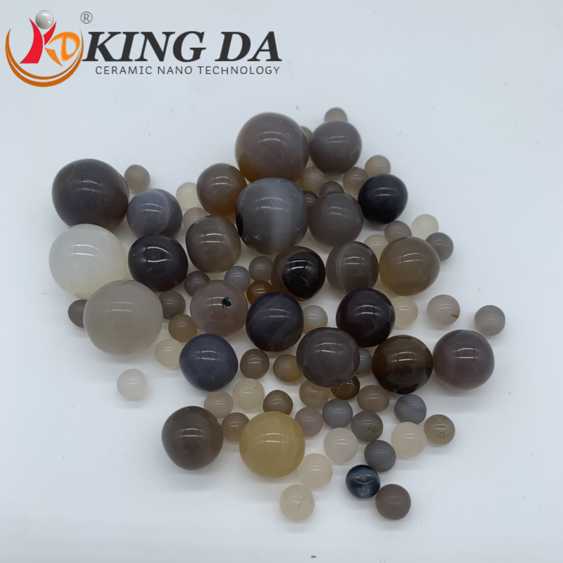 Ceramic Grinding Media Agate Balls 1-25mm Polished Sphere for Ball Mill Jar