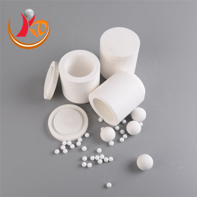100ml Zirkonya Bilyalı Değirmen Kavanozu% 95 ZrO2 Alümina Taşlama Bilyalı Bükme
