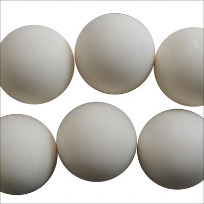 Stable Alumina Ceramic Beads Tasteless Grinding Ball White For Mining Minerals