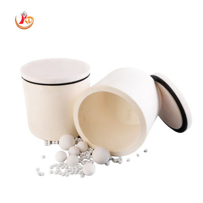 3L ขาว Alumina กระปุกเซรามิกสําหรับโรงงานกลองดาวอุตสาหกรรม