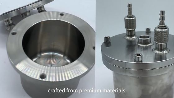 304 / 316 Stainless Steel Vacuum Jar untuk Planet Ball Mill Kekerasan 200 HV Disesuaikan