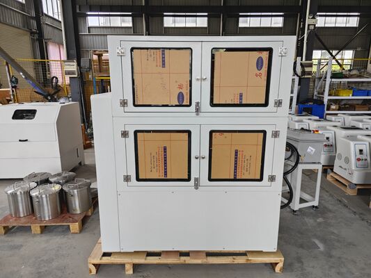 Double-layer, multi-station industrial jar-type grinding equipment for small-batch powder grinding