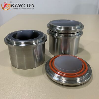 Lab Grinding Jar 125ml-Natural Agate Stainless Steel Jacket Ceramic Parts Compatible Retsch PM Series for Industrial Ceramic