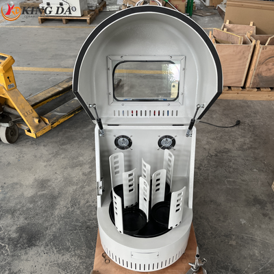 4-Station Vertical Planetary Ball Mill 90-870 RPM Nano Grinding Machine with 0.1μm Granularity for Laboratory