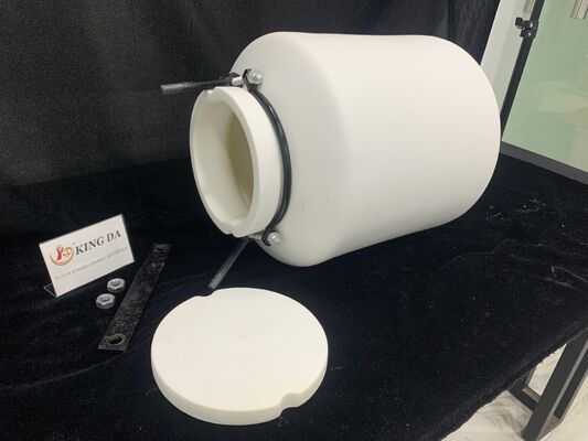 Large Capacity Alumina Roller Mill Jar 10L 99% Al2O3 Ceramic Milling Pot for Industrial Jar Mill Grinding