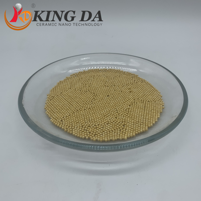 Yellow Ceria Stabilized Zirconia Beads 0.3-3.5mm High Wear Resistant Grinding Media